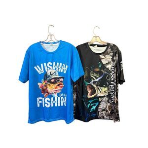 No Brand Lightweight Fishing Tees Sz L NWOT